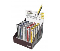 Counter display multifunction pens TROIKA Construction, 20 pcs., mix colors