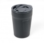 Thermal mug TROIKA Cup-uccino, 300ml, stainless steel, black