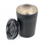 Thermal mug TROIKA Cup-uccino, 300ml, stainless steel, black