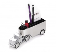 Desk organizer TROIKA Office Trucker, truck, chrome, grey