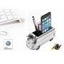 Desk organizer TROIKA Forever T1, VW Camper, chrome, grey