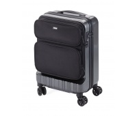 Suitcase TROIKA 36 Hours Trolley, polycarbonate, grey