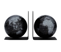 Set of globes TROIKA Bookglobe, dia. 13cm, 2 pcs., black-silver