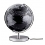 Globus TROIKA Terra Light, śr. 25cm, metalowa podstawa, czarno-srebrny