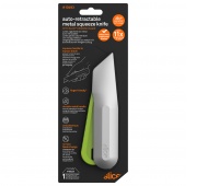 Nóż bezpieczny SLICE 10493, blister, srebrno-zielony
