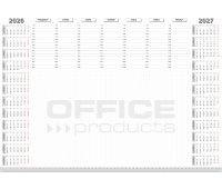 Desk pad OFFICE PRODUCTS, 2026/2027 planner, 594x420mm A2 ,52 sheets, white