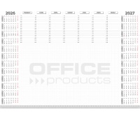 Desk pad OFFICE PRODUCTS, 2026/2027 planner, 594x420mm A2 ,52 sheets, white