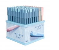 Display of gel pens PENTONIC Frost, ball size 0.6 mm, 100 pcs, color mix