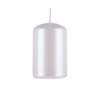 Pillar candle DONAU HOME Advent Gloss, 50x80mm, set of 4, pearl white