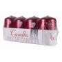 Pillar candle DONAU HOME Advent Gloss, 50x80mm, set of 4, glossy red