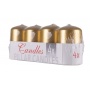 Pillar candle DONAU HOME Advent Gloss, 50x80mm, set of 4, gold
