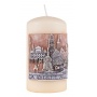Pillar candle DONAU HOME Africa Travel, 80x150mm, cream