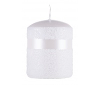 Świeca słupek DONAU HOME Milo, 70x90mm, biały perła