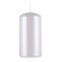 Pillar candle DONAU HOME Standard Gloss, 50x100mm, set of 4, pearl white