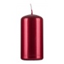 Pillar candle DONAU HOME Standard Gloss, 50x100mm, set of 4, metallic red gloss