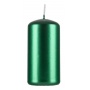 Pillar candle DONAU HOME Standard Gloss, 50x100mm, set of 4, metallic green gloss