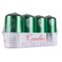 Pillar candle DONAU HOME Standard Gloss, 50x100mm, set of 4, metallic green gloss
