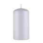 Pillar candle DONAU HOME Standard Gloss, 60x115mm, metallic matte white