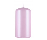 Pillar candle DONAU HOME Standard Gloss, 60x115mm, pearl pink