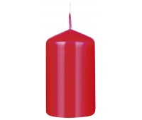 Świeca słupek DONAU HOME Spiced Christmas, 40x70mm, 4 szt., pomarańcza z goździkami, czerwony