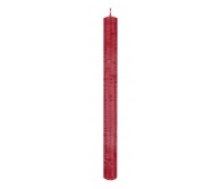 Świeca stołowa DONAU HOME Rustic Classic, 22x250mm, 4 szt., czerwony