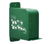 Bandage dispenser PLUM QuickSoft, empty, wall-mounted, green