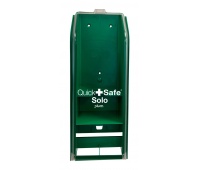 Dispenser PLUM QuickSafe Solo, empty, wall-mounted, green