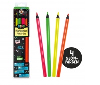 Zestaw ołówkowych zakreślaczy TRENDHAUS BTS, 4 szt., mix kolorów