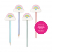 Pencil with fluffy cloud TRENDHAUS GF, color mix