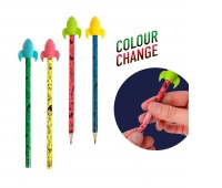 Rocket pencil with colour-change effect TRENDHAUS SA, color mix