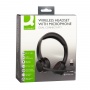 Wireless headphones Q-CONNECT, with microphone, black