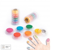 Finger stamping colours TRENDHAUS T, 6 pcs, color mix