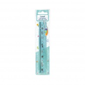 Ruler with pendant TRENDHAUS ABC-5, 15 cm, color mix
