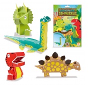 3D puzzle TRENDHAUS Animals, park dinozaur&oacute;w, mix kolor&oacute;w