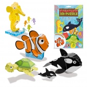 3D puzzle TRENDHAUS Animals, życie w oceanie, mix kolor&oacute;w