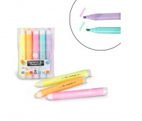 Highlighter set with stamp TRENDHAUS ABC Champions, 5 pcs, color mix