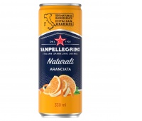 Aranciata SANPELLEGRINO, delikatny gaz, puszka, 0,33l