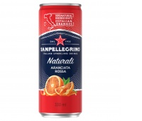 Aranciata Rossa SANPELLEGRINO, delikatny gaz, puszka, 0,33l