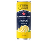 Nap&oacute;j Limonata SANPELLEGRINO, delikatny gaz, puszka, 0,33l