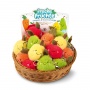 Plush key ring fruit TRENDHAUS T, color mix
