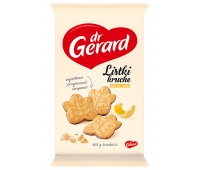 Ciastka DR GERARD Listki Kruche, maślane z polewą kakaową, 165g