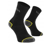Cotton-polyester socks VM FOOTWEAR, size 39-42, 3 pairs, black-grey