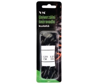 Shoelaces VM FOOTWEAR, round, 125 cm, black-grey