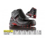 Trzewiki ochronne VM FOOTWEAR Bolton 5080-S3L, rozm. 38, czarno-czerwone, Obuwie robocze, Ochrona indywidualna