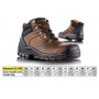 Safety boots VM FOOTWEAR Hannover 2720-S3, size 37, brown-black