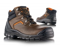 Safety boots VM FOOTWEAR Hannover 2720-S3, size 38, brown-black
