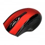 Wireless mouse Q-CONNECT, 4-button, ambidextrous, 2xAAA, red
