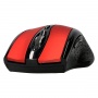 Wireless mouse Q-CONNECT, 4-button, ambidextrous, 2xAAA, red