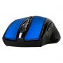 Wireless mouse Q-CONNECT, 4-button, ambidextrous, 2xAAA, blue