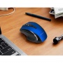 Wireless mouse Q-CONNECT, 4-button, ambidextrous, 2xAAA, blue